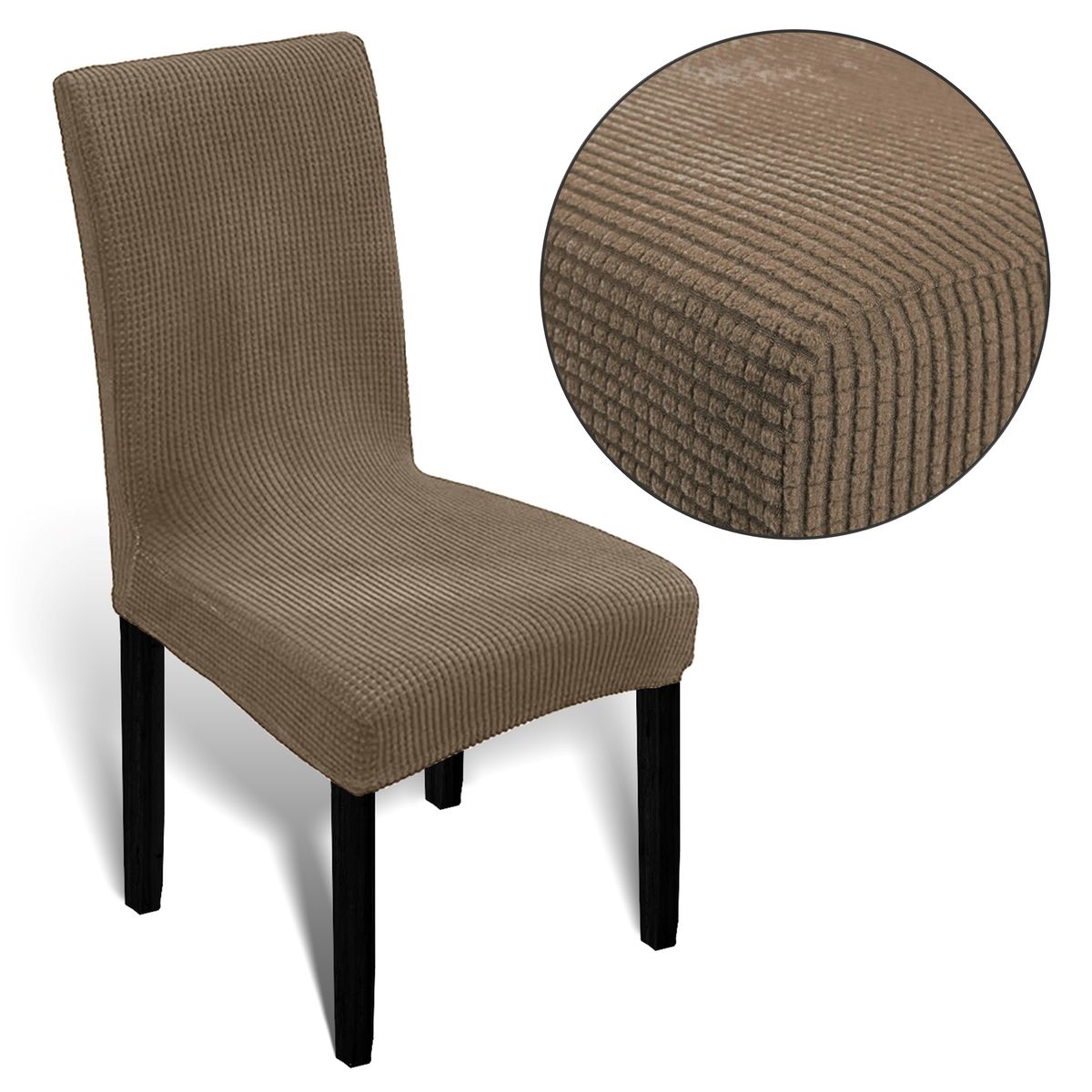 Stuhlhusse Universal Stretch Stuhlbezug Stuhlüberzug elastisch Spannbezug für Esszimmerstühle und Schwingstühle