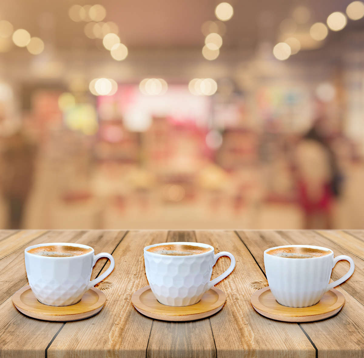 Kaffeetassen Teetassen Espressotassen-Set weiss Porzellan Tassen Teeservice Kaffeeservice mit Untertassen 12-Teilig